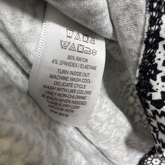 Mercer & Madison Women's  3X Dress Black White Shift Dress Tunic Top - Geometric - Picture 7 of 9